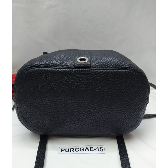 Rebecca Minkoff Black Pebbled Leather Studded Drawstring Backpack main image 10